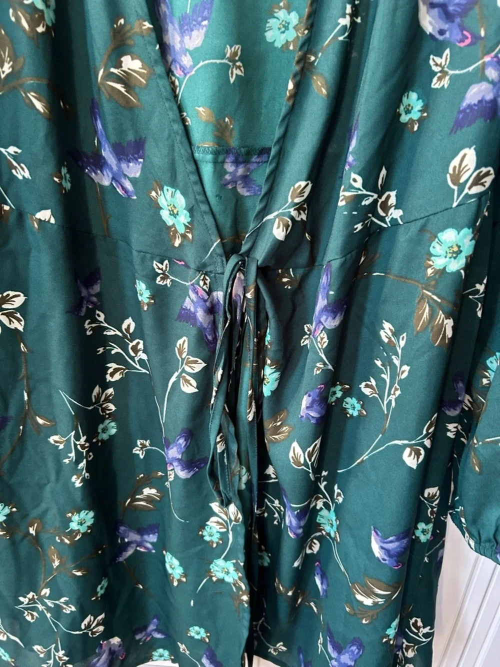 Berrywish Green Floral Bird Print Top - Picture 7 of 7